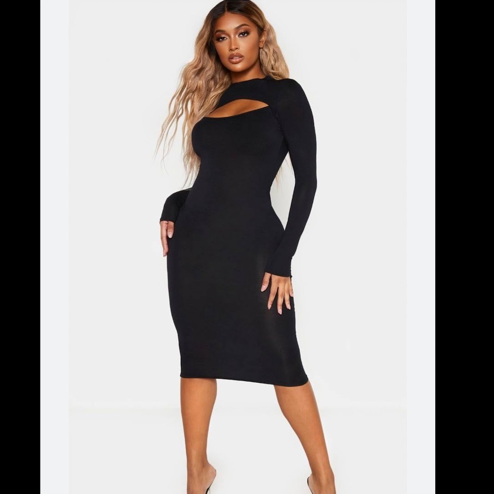 Black keyhole bodycon dress by I Saw It First